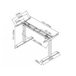 Bộ chân bàn làm việc đứng Ergolife Ergonomic ERD-1230