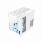 Vỏ Case Máy Tính MAGIC Aqua-M Ultra Plus White (M-ATX)