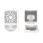 Tản nhiệt khí CPU ID-Cooling IS-40X LED White