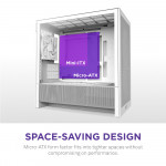 Vỏ Case NZXT H3 Flow White Micro-ATX