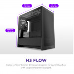 Vỏ Case NZXT H3 Flow Micro-ATX Black