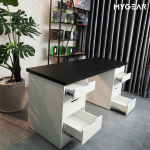 Bàn IKEA 2 Tủ Trắng
