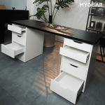 Bàn IKEA 2 Tủ Trắng