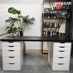 Bàn IKEA 2 Tủ Trắng