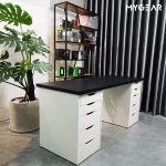 Bàn IKEA 2 Tủ Trắng