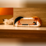 Bàn phím cơ Dry Studio PETBRICK 65 Crystal Pink 3 Mode