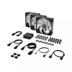 Bộ 3 Fancase Corsair iCUE LINK RX120 MAX RGB 120mm PWM Thick Fans Starter Kit