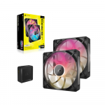 Bộ 2 Fancase Corsair iCUE LINK RX140 MAX RGB 140mm PWM Thick Fans Starter Kit