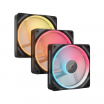 Bộ 3 Fancase Corsair iCUE LINK LX120-R RGB 120mm PWM Reverse Fans Starter Kit Black