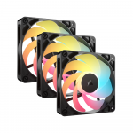 Bộ 3 Fancase Corsair RS120-R ARGB 120mm PWM Reverse Fans Black