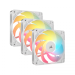 Bộ 3 Fancase Corsair RS120-R ARGB 120mm PWM Reverse Fans White