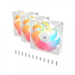 Bộ 3 Fancase Corsair RS120-R ARGB 120mm PWM Reverse Fans White