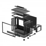 Vỏ Case DeepCool CH160 Plus mATX Black