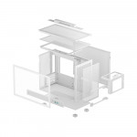 Vỏ Case DeepCool CH160 Plus mATX White