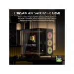 Vỏ Case Corsair AIR 5400 RS-R ARGB Mid-Tower Triple Chamber Black