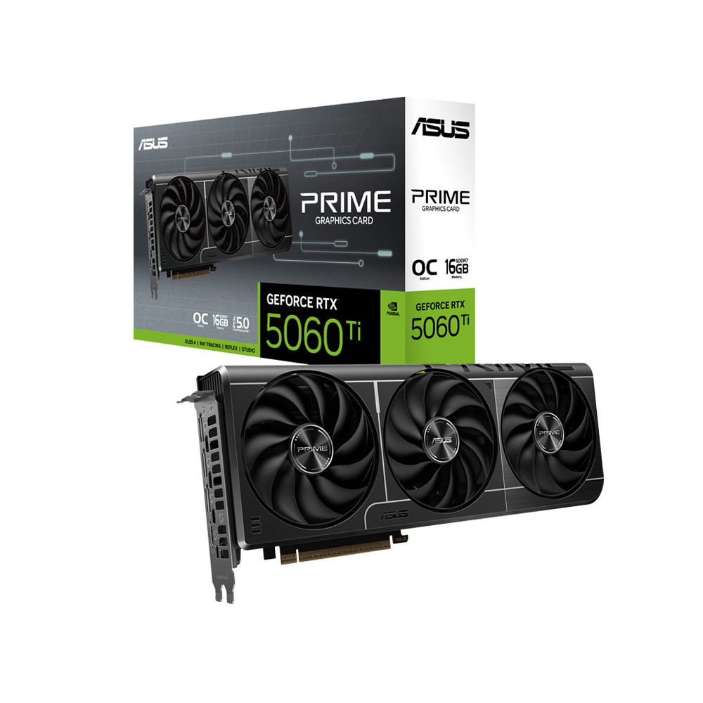 Card màn hình ASUS PRIME GeForce RTX 5060 Ti 16GB GDDR7 OC Edition