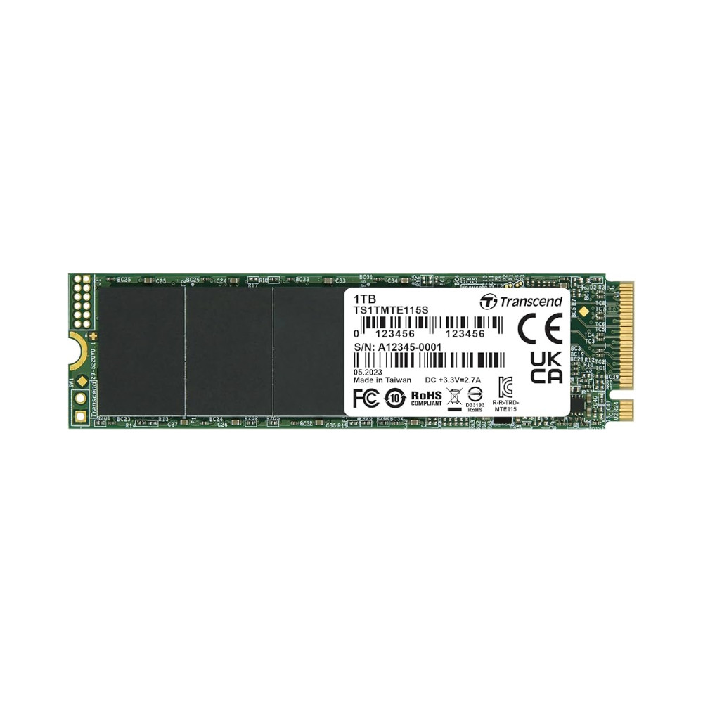 Ổ Cứng SSD Transcend 115S 1TB NVMe PCIe Gen3x4 M.2 TS1TMTE115S